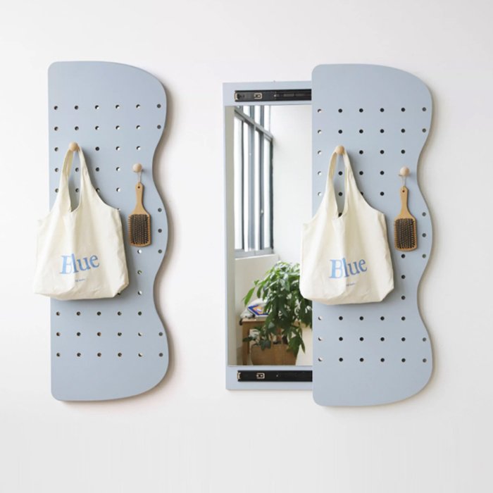 Flaplu 隱藏式全身鏡 (粉藍色)