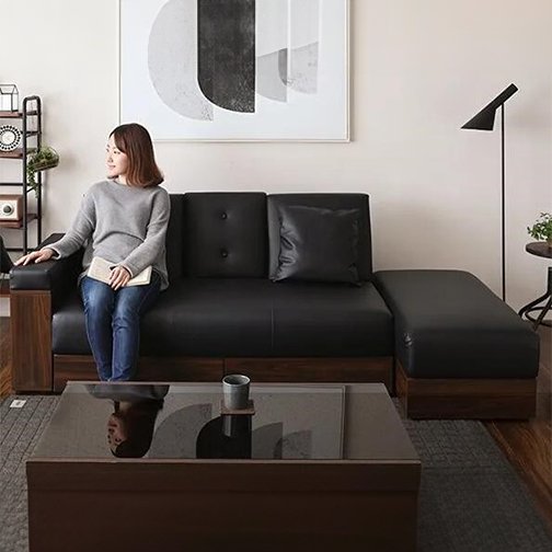 [清貨減價] Massimo 梳化床 黑色 PU