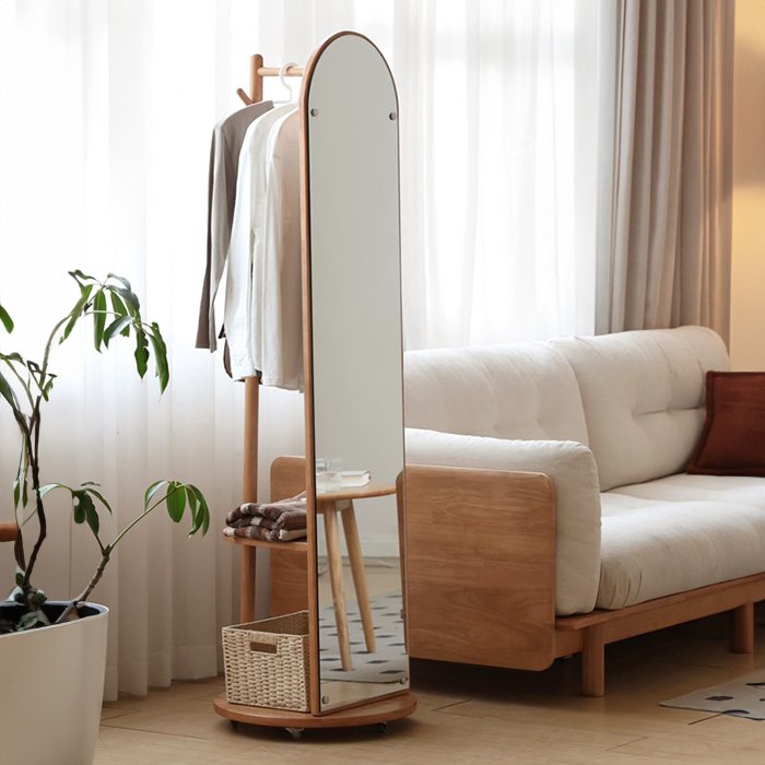 VISAWOOD 旋轉全身鏡收納